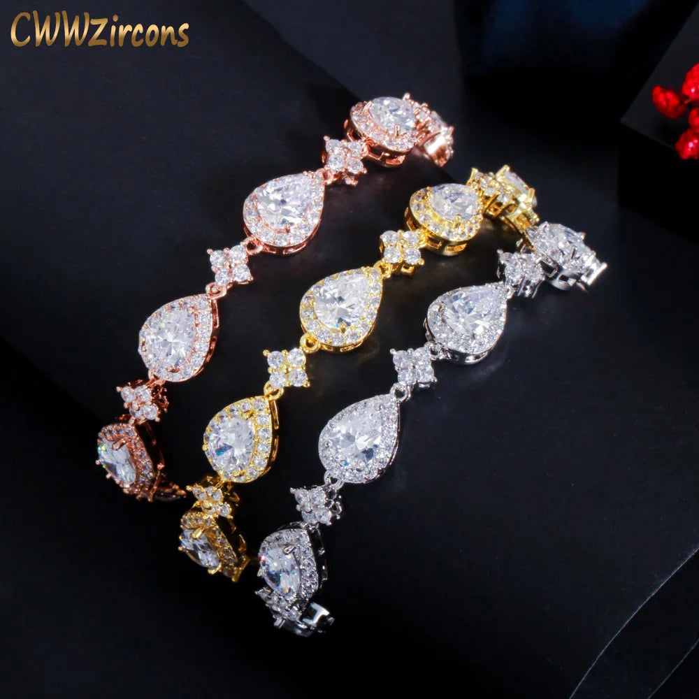 The Lustrous tear drop bracelet