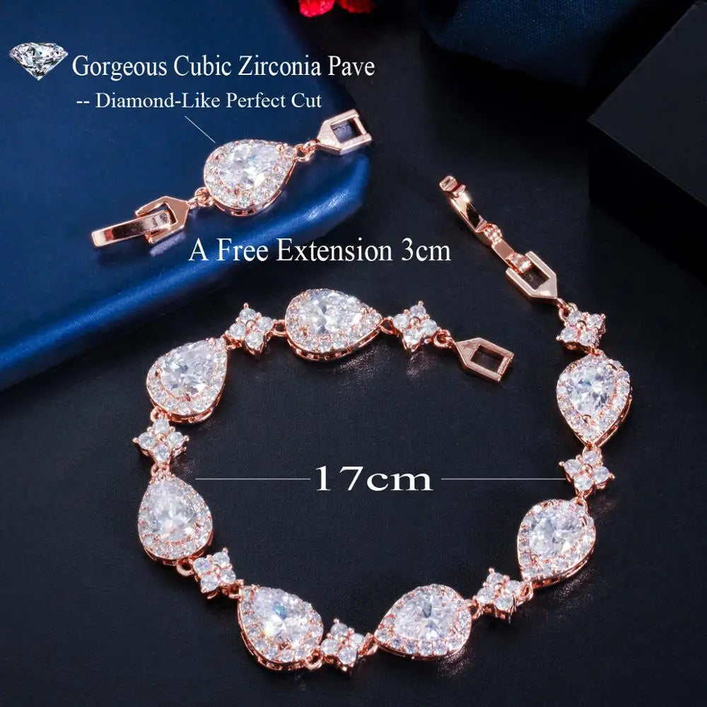 The Lustrous tear drop bracelet