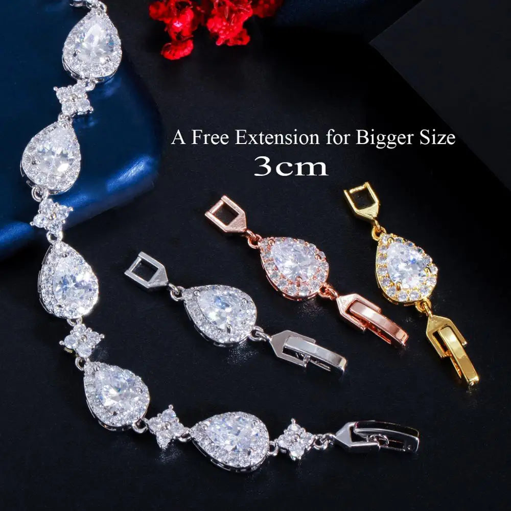 The Lustrous tear drop bracelet