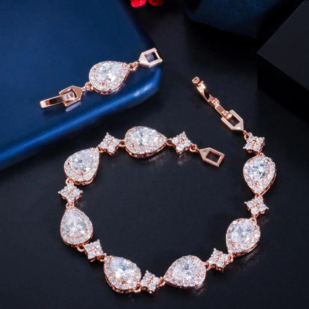 The Lustrous tear drop bracelet