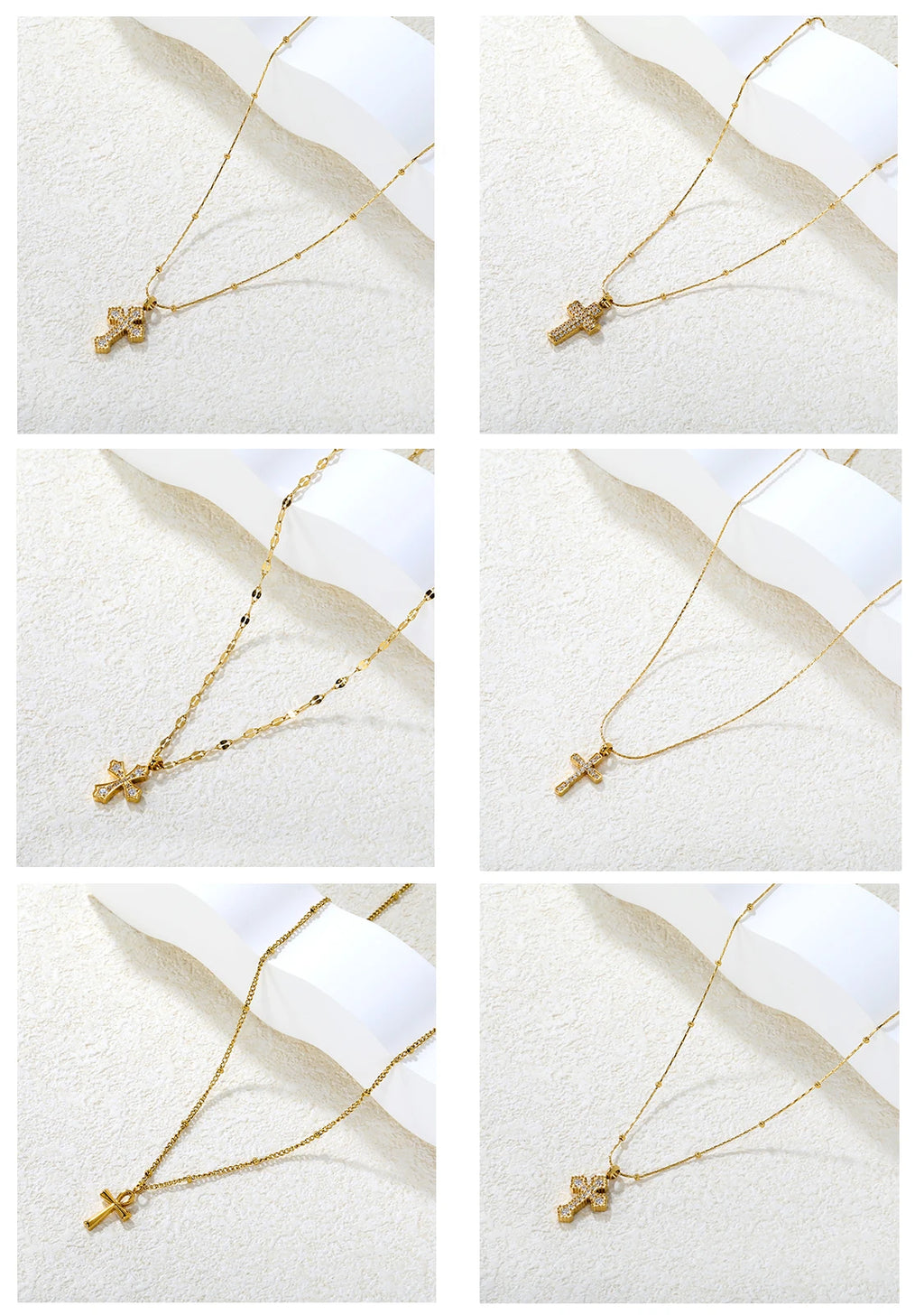 gold cross necklace