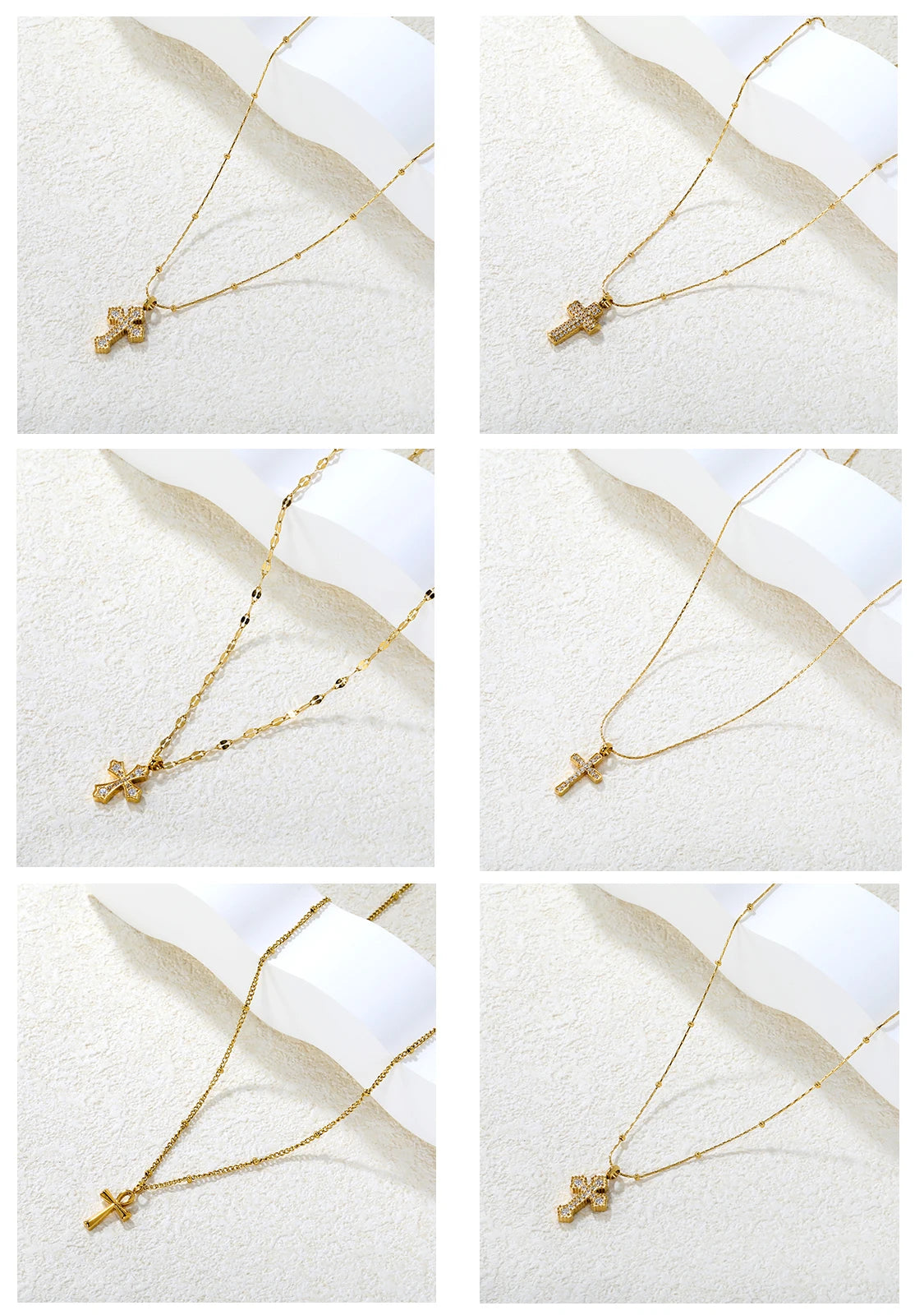 gold cross necklace