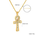 gold cross necklace