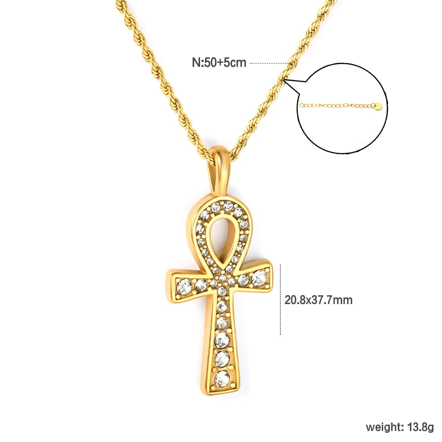 gold cross necklace