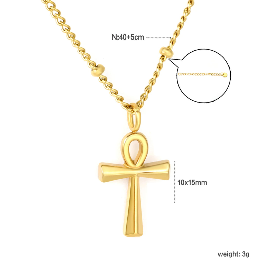 gold cross necklace